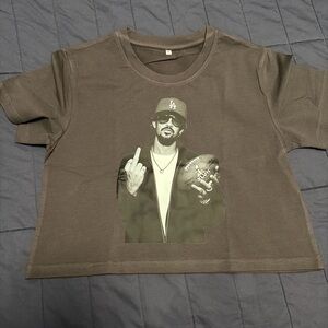 Bad Bunny Graphic Crop Top